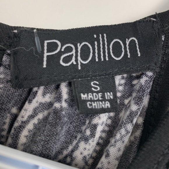 Papillon summer long, black and white racerback dress, stretchy, lightweight - Picture 5 of 11